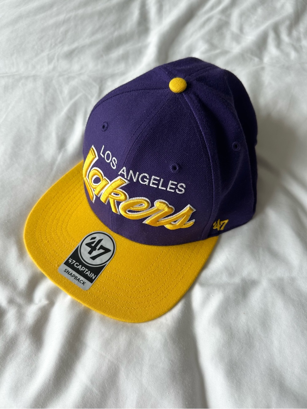 Brand New w Tags! ‘47 CAPTAIN Los Angeles Lakers Purple & Gold Snapback Cap